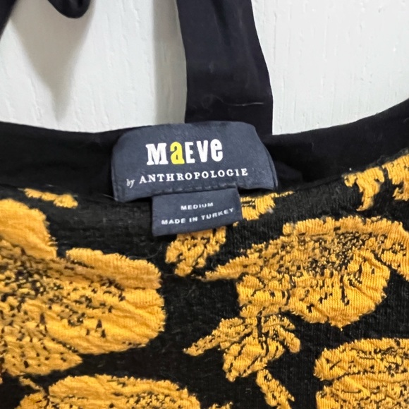 Maeve black and gold mini dress - Picture 2 of 2